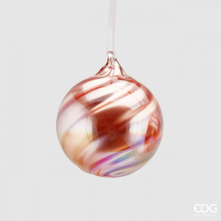 Palla In Vetro Spiral Diametro 9 Cm |EDG
