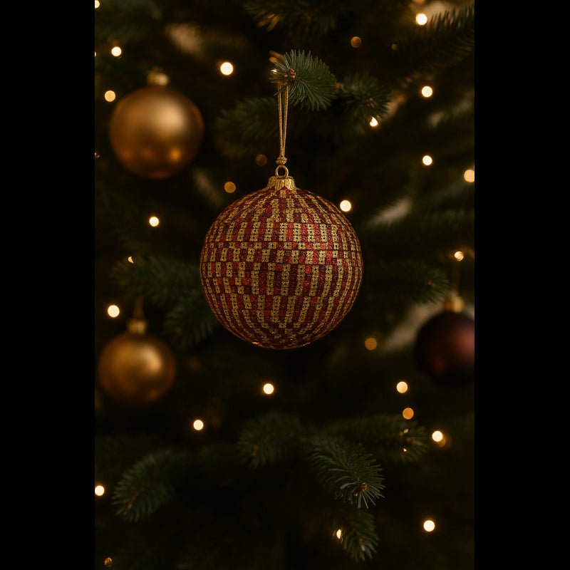 Palla effetto Mosaico Diametro 10 Rosso Oro|EDG - Perrone Shop