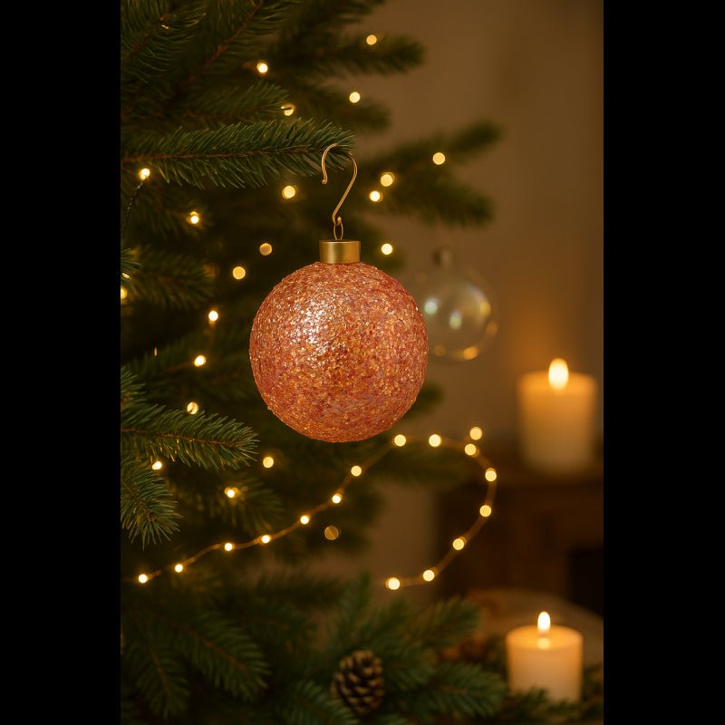 Palla in Vetro Citrus Diametro 12 Arancio Rosso|EDG - Perrone Shop