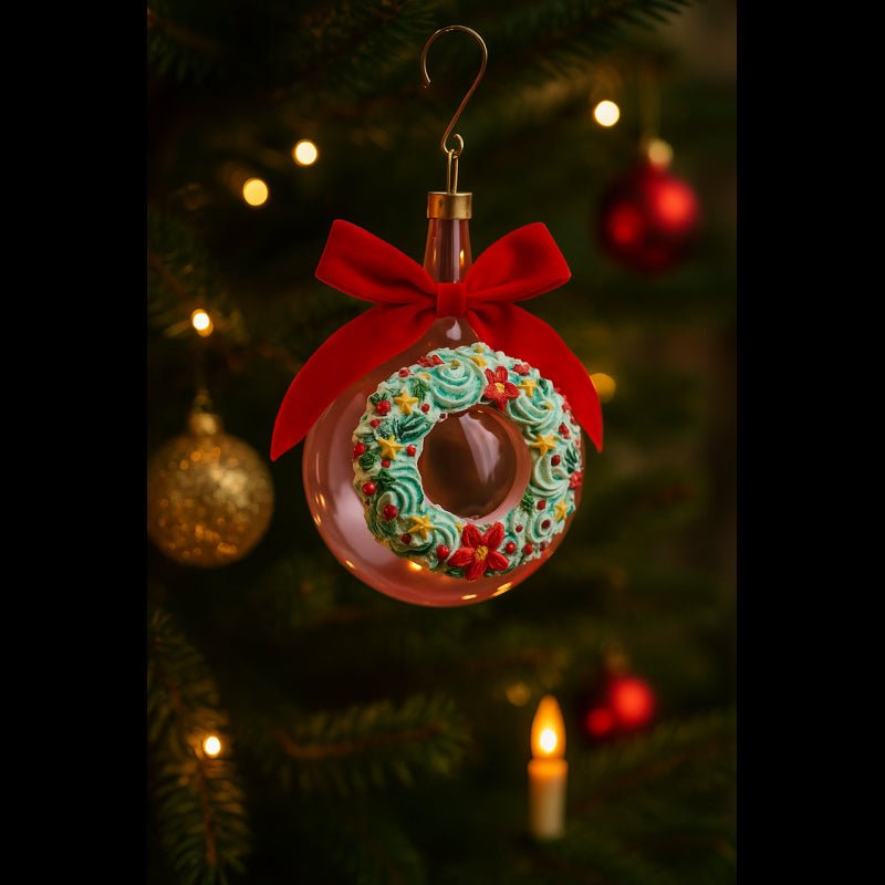 Palla Vetro Coronadolci Collolungo diametro10 Rosa |EDG - Perrone Shop