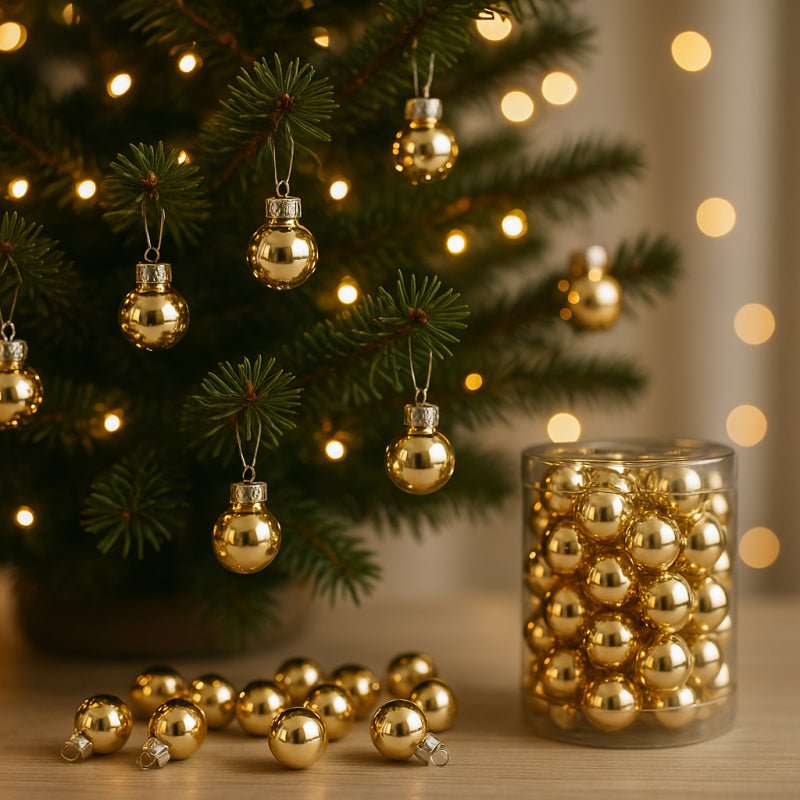 Palla Vetro Diametro 2 cm Confezione 50pz ORO|EDG - Perrone Shop