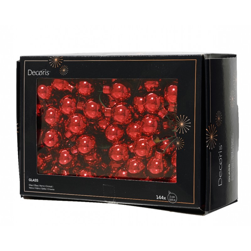 Palline di Natale in vetro su filo