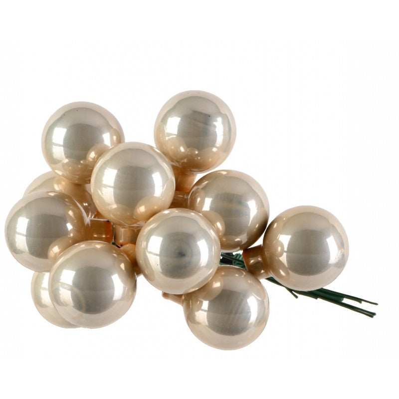 Palline di Natale in vetro su filo