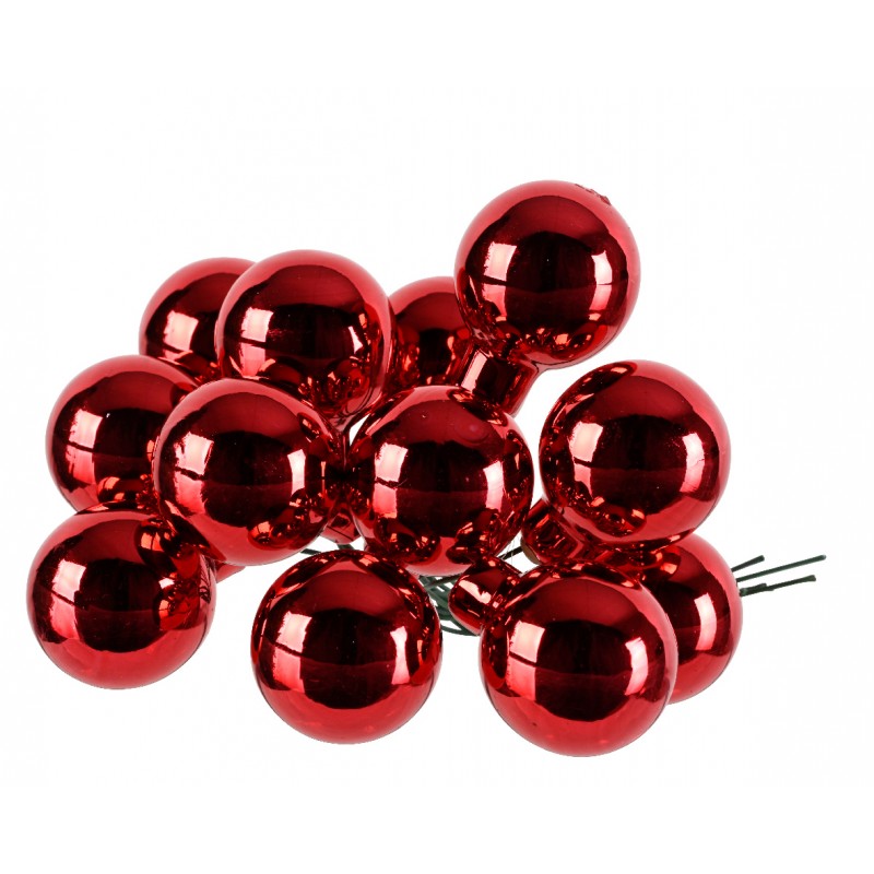 Palline di Natale in vetro su filo