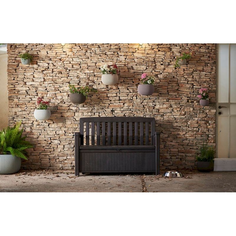 Panchina da giardino  graphite Patio Storage