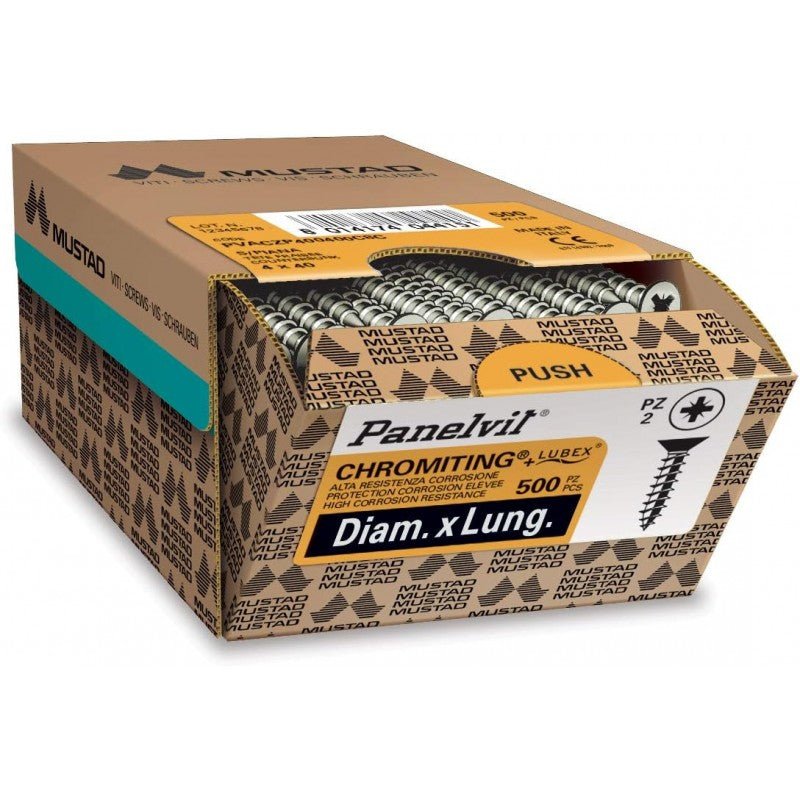 Panel - vit Chromiting Mustad d. 5mm - Perrone Shop