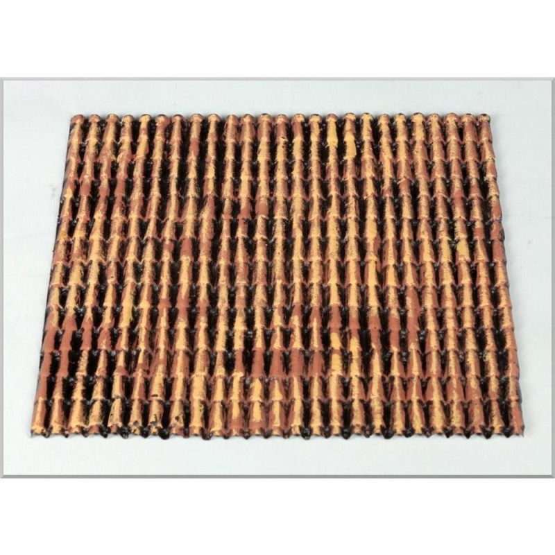 Pannello tegole rosse per tetto presepe cm35x25