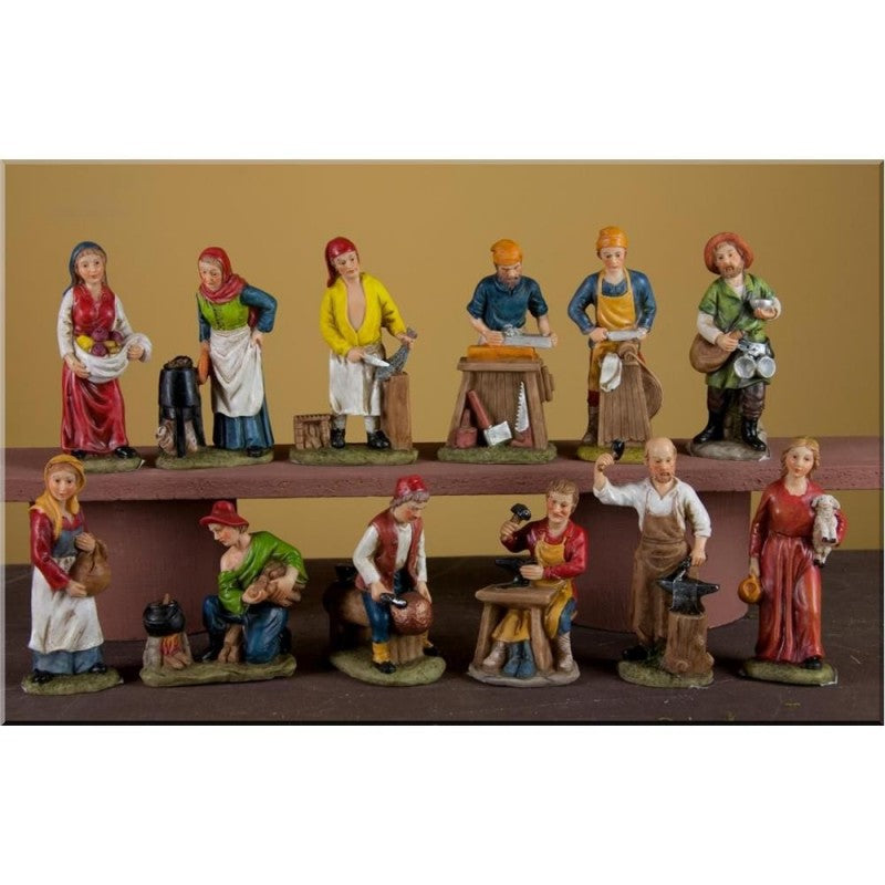 Pastore in resina 10 cm per presepe