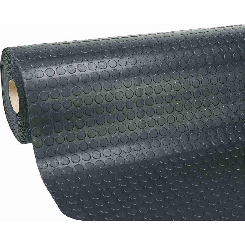 Pavimento bullonato antiscivolo in PVC antracite