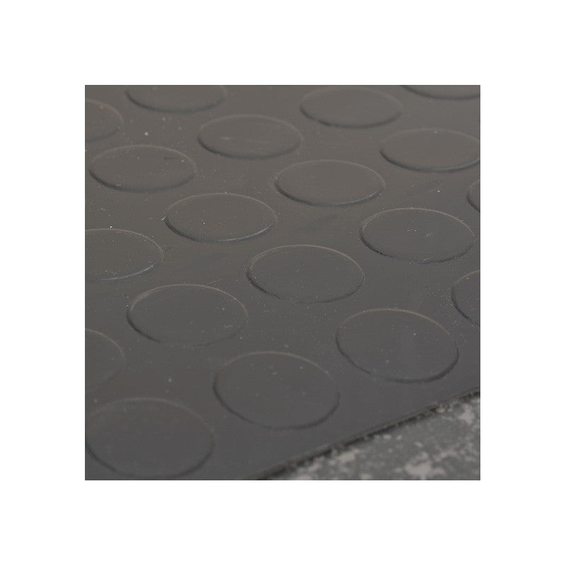 Pavimento bullonato antiscivolo in PVC antracite