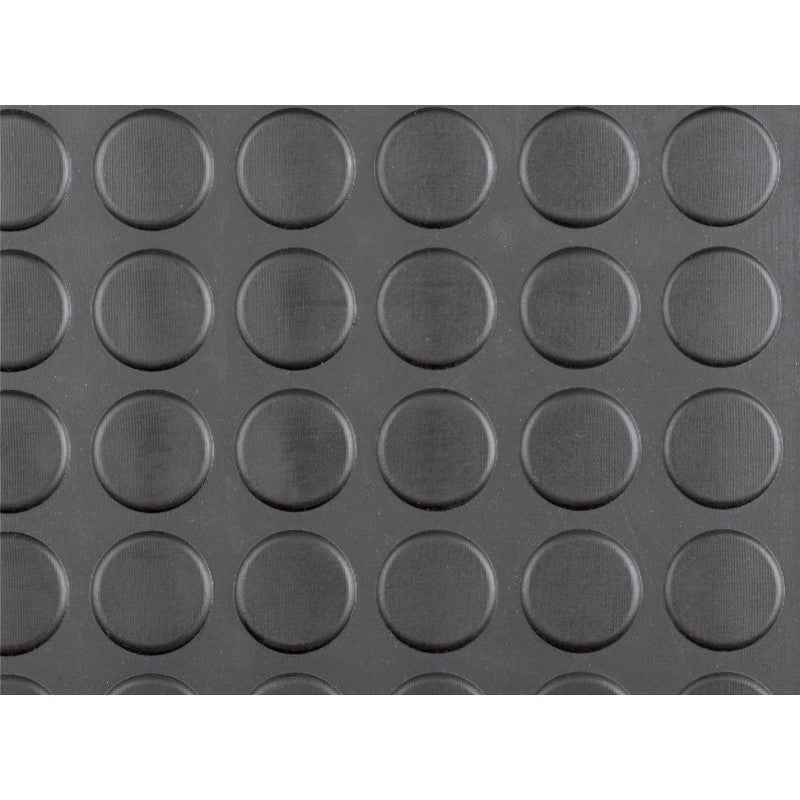 Pavimento bullonato antiscivolo in PVC antracite