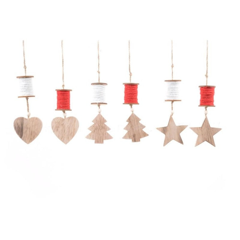 Pendente rocchetto in legno cm 7xh.25