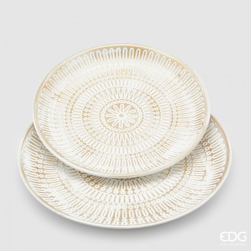 Piatto Mandala Bianco