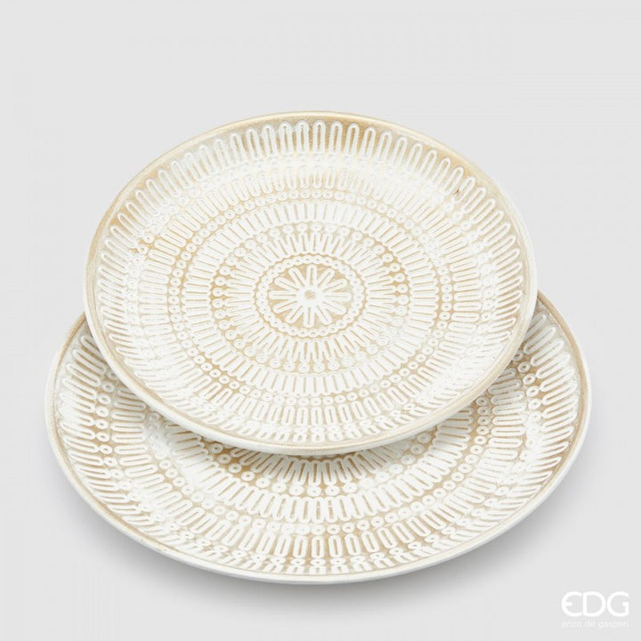 Piatto Mandala Bianco
