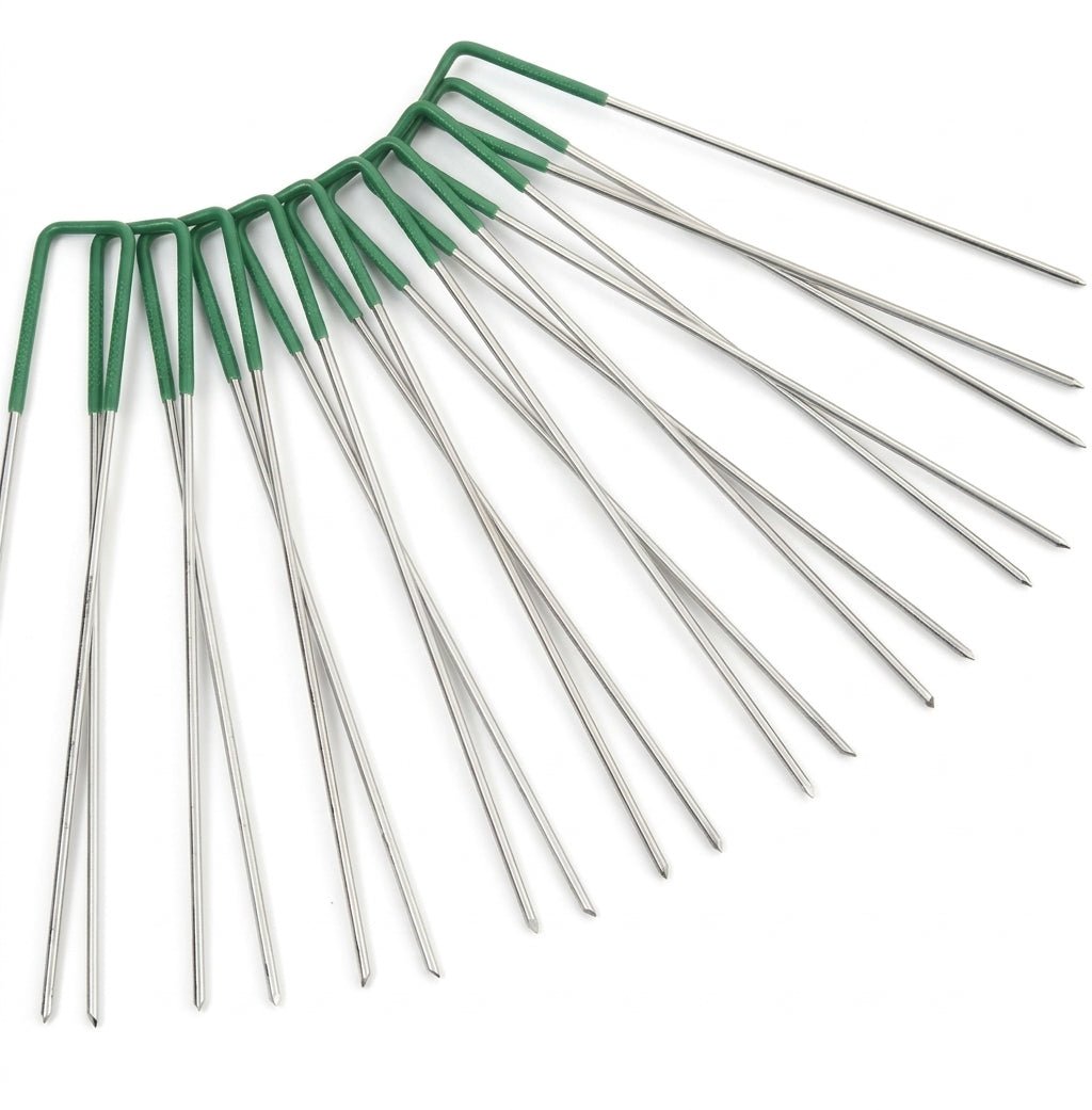 Picchetti a U Zincati per Prato Sintetico – 15 cm, 20 Pezzi - Perrone Shop