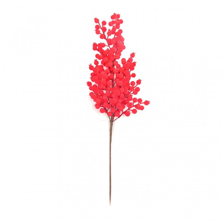 Pick Bacche Floccate Rosse 70cm| Mercury