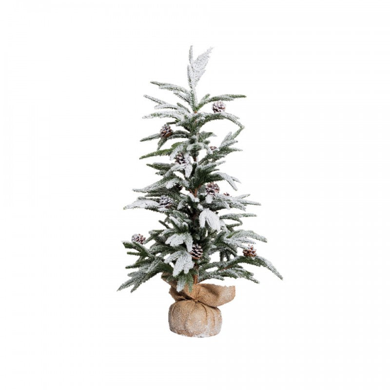 Pinetto innevato con pigne White Star | Xone