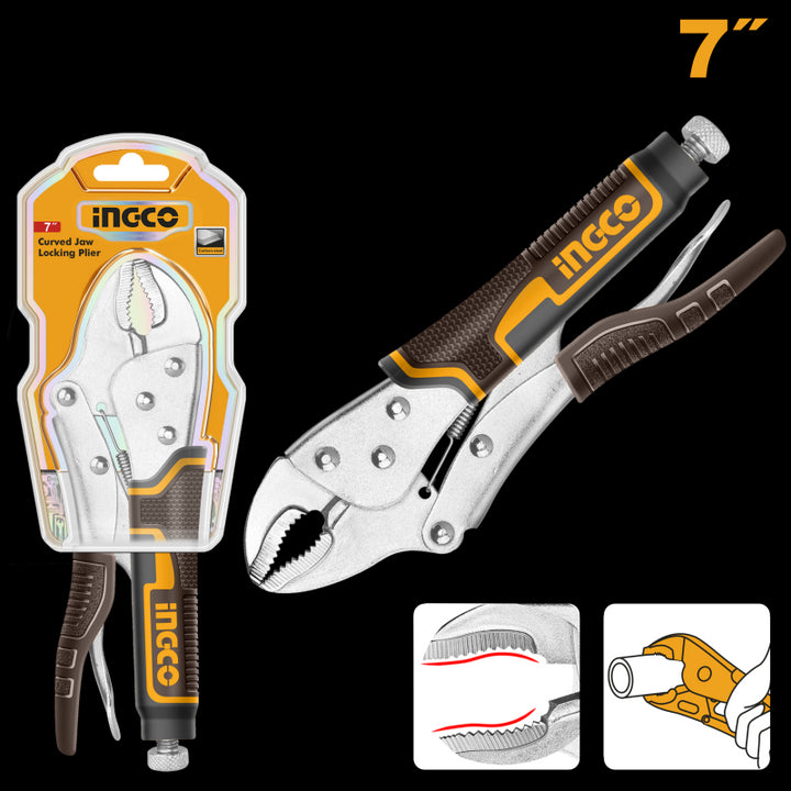 Pinza a scatto regolabile autobloccante 7''