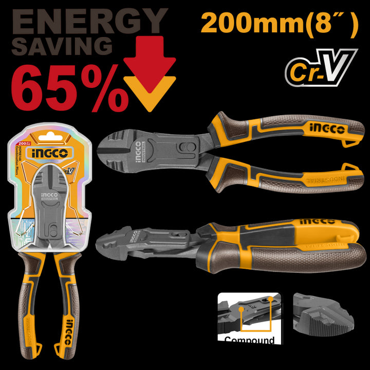 Pinza combinata per taglio diagonale 200mm