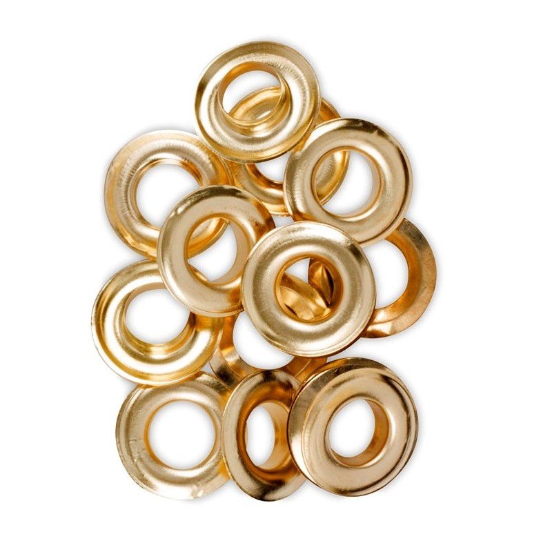 Anelli Vela Ottonati per teli 50 pezzi - Perrone Shop