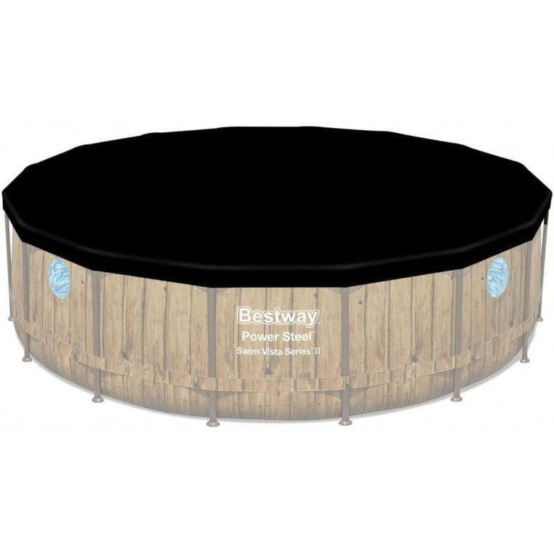 Piscina Bestway 56977 con oblò tonda effetto rattan 549x122 cm | Bestway