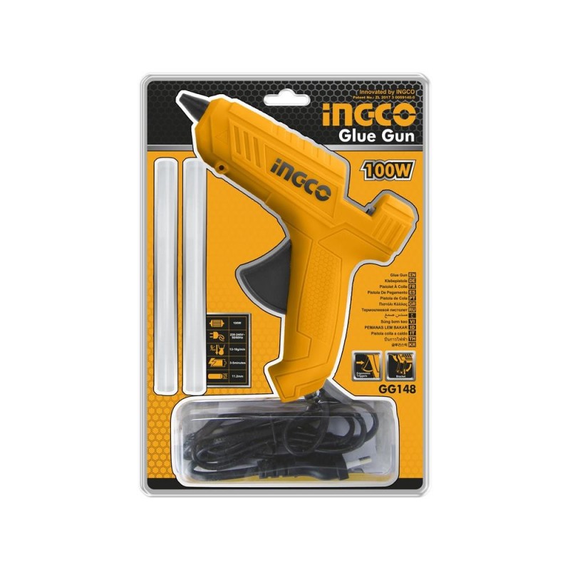 Pistola termocollante Ingco 100w