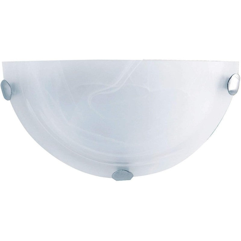 Plafoniera Semi Circolare E27 D.30cm B.co