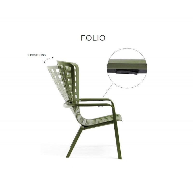 Poltrona da esterno Folio Reclinabile Nardi