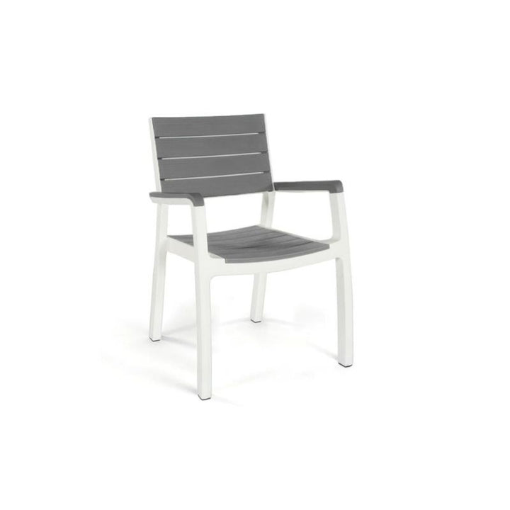 Poltrona da giardino grigio/bianco Harmony