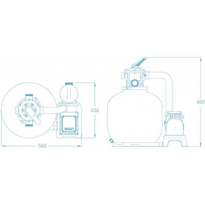 Pompa filtro a Sabbia Flowclear da 7.570 lt/h | Bestway