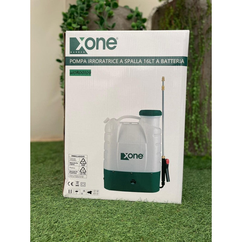 Pompa irroratrice con batteria a litio 16lt a spalla Xone