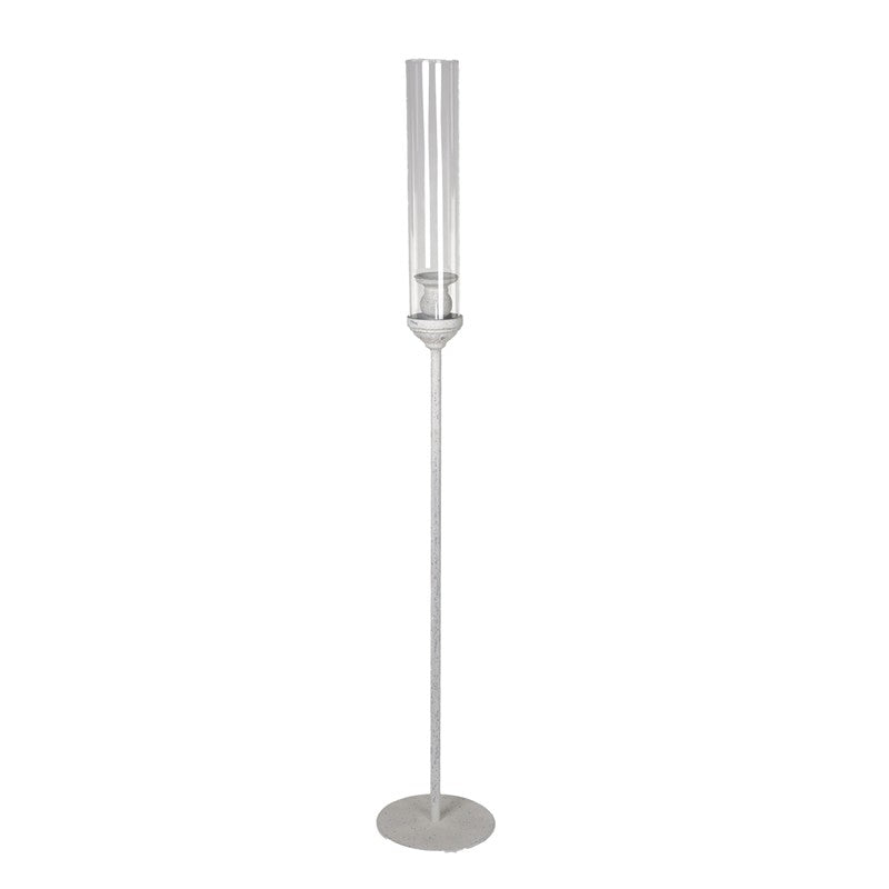 Portacandela Bianco D.15x94cm