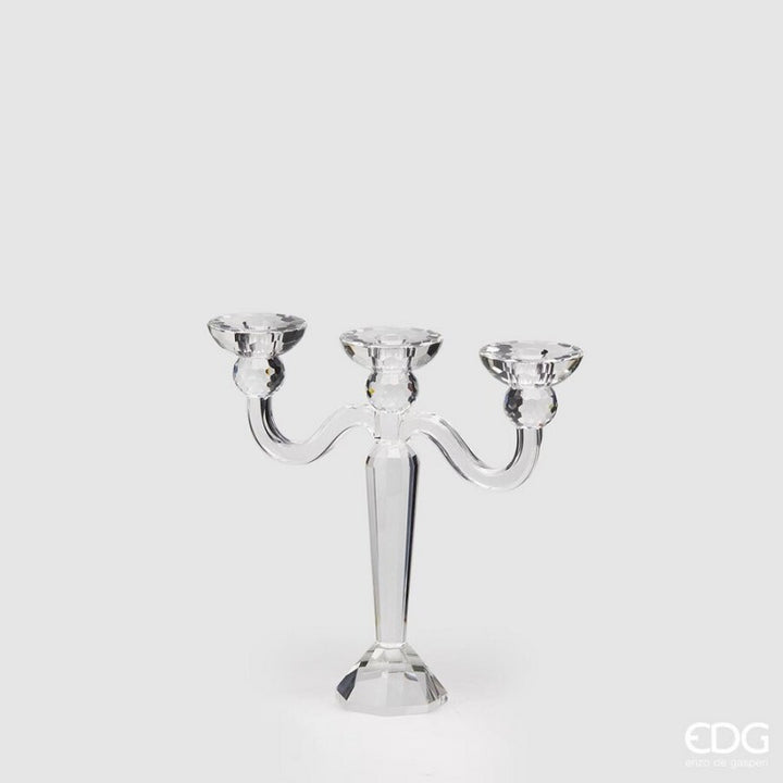Portacandela Cristallo con 3 bracci | EDG