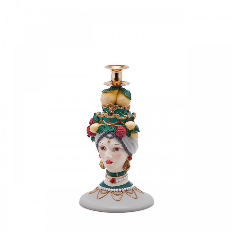 Portacandela Sicily Poly H31 Cm