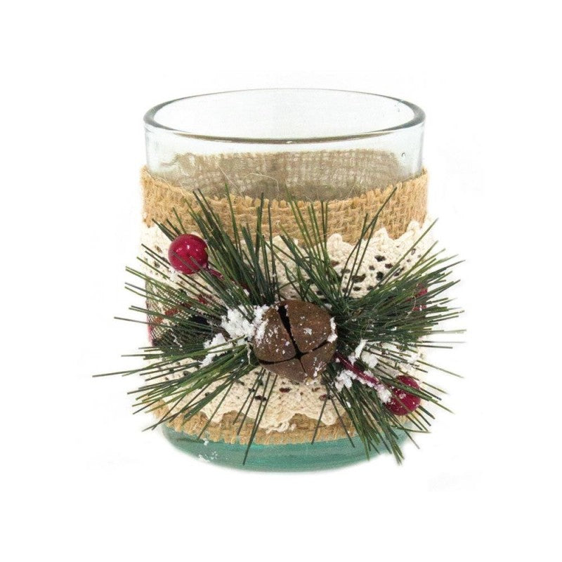 Portacandela stile scozzese 7x9x8 cm