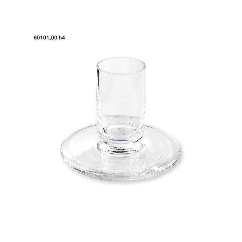 Portacandela xian vetro h.4cm naturale