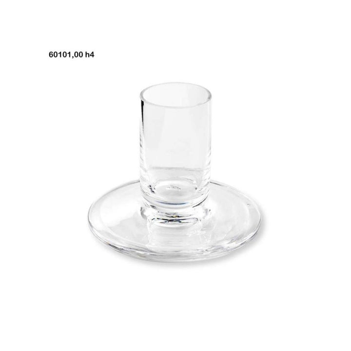 Portacandela xian vetro h.4cm naturale