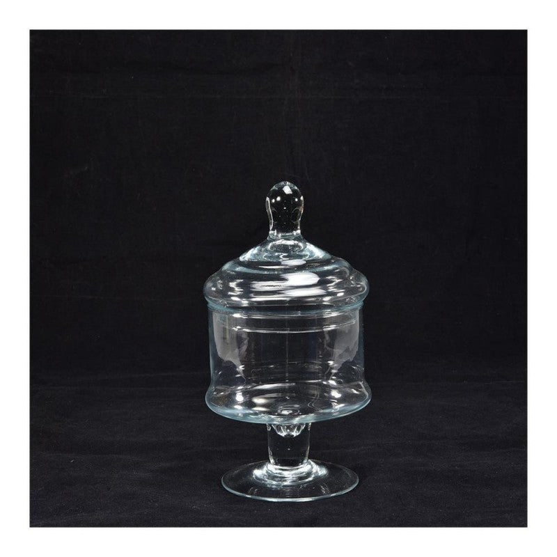 Potiche Vetro Trasparente D.12xh24cm - Perrone Shop