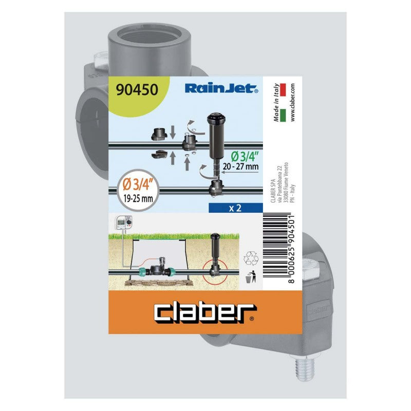 Presa A Staffa per Tubo 3/4 Pollice - 2pz