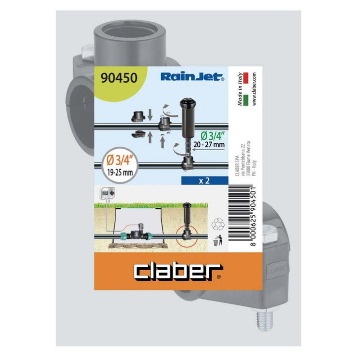 Presa A Staffa per Tubo 3/4 Pollice - 2pz