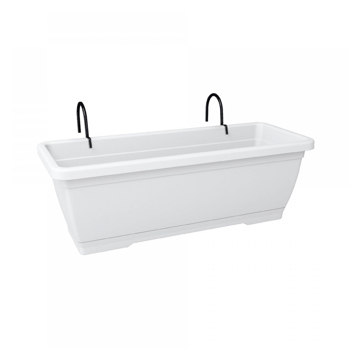 Coppia supporti neri + rinforzo per fioriera - Perrone Shop