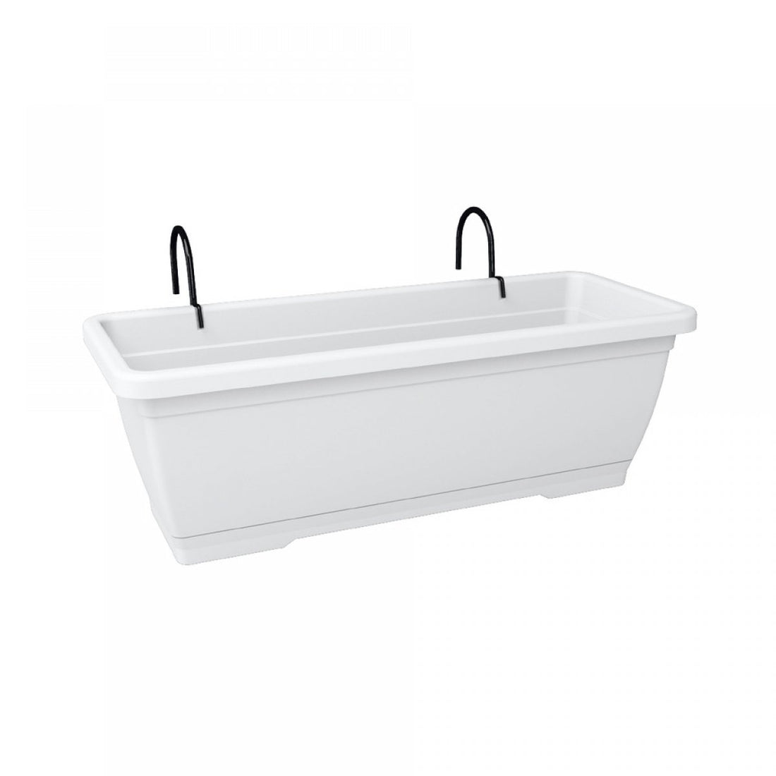 Coppia supporti neri + rinforzo per fioriera - Perrone Shop