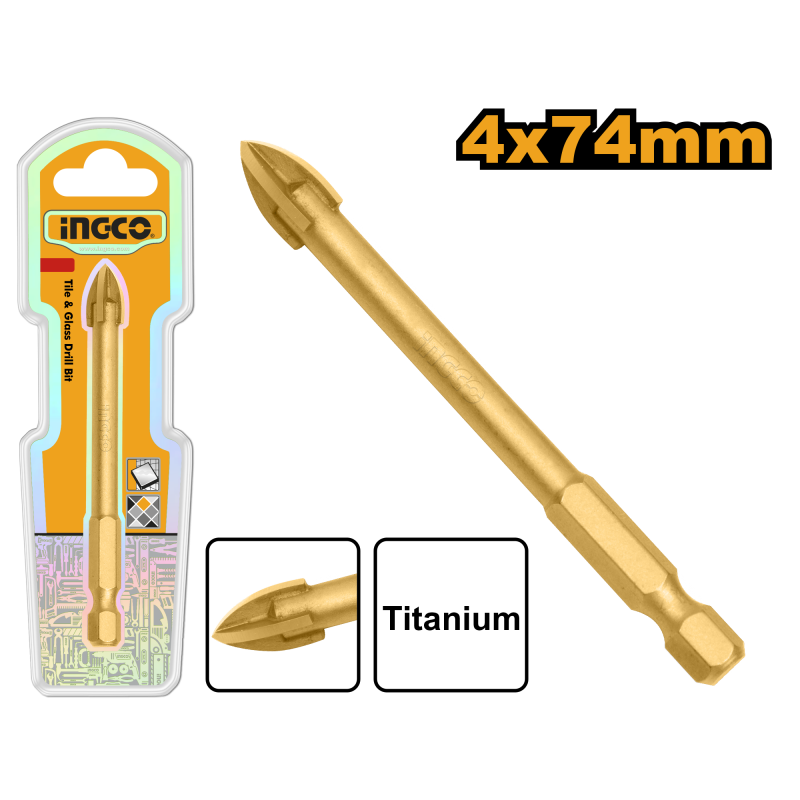 Punta Per Piastrelle e Vetro 4x74mm