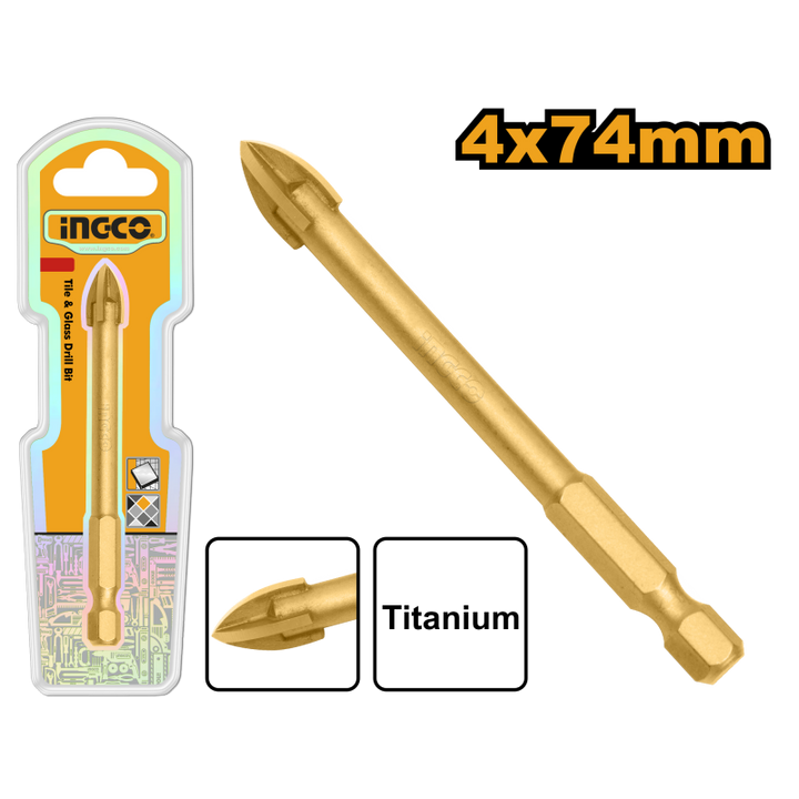 Punta Per Piastrelle e Vetro 4x74mm