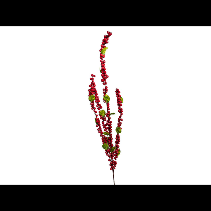 Rametto con bacche h.94cm colore rosso