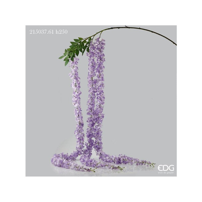 Ramo artificiale Glicine Chic Lavanda h250cm | Enzo De Gasperi