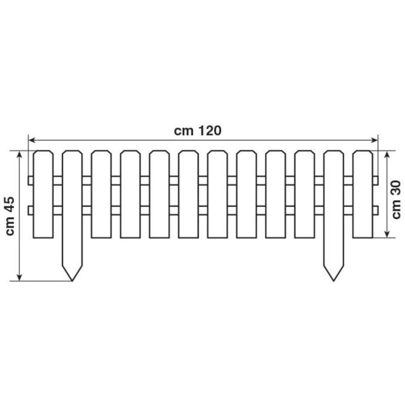 Recinzione bassa in legno impregnato Verdelook