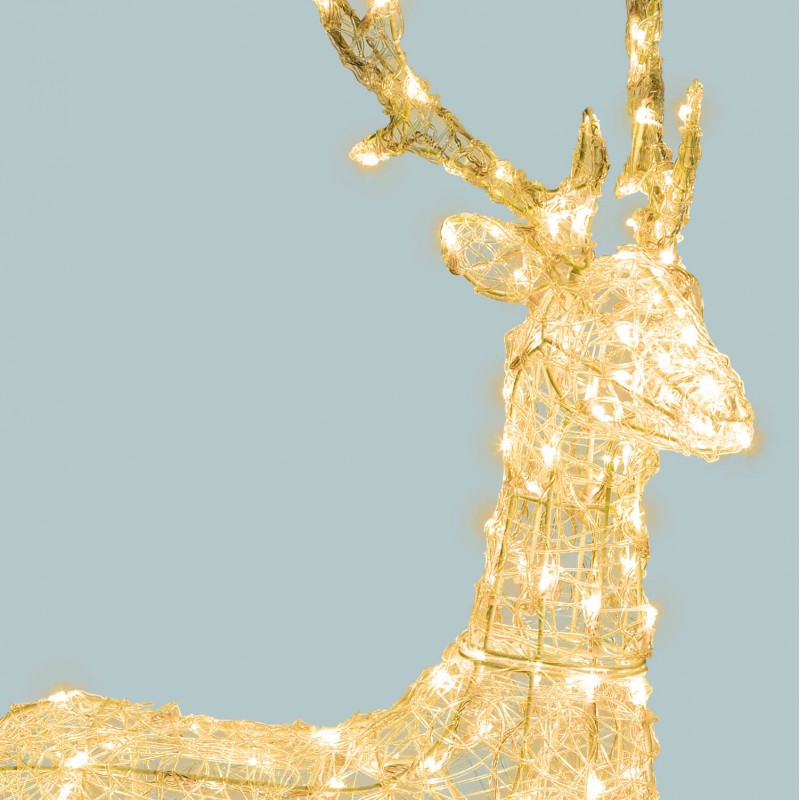 Renna 3D Dual LED (Bianco Caldo – Bianco) | Lotti