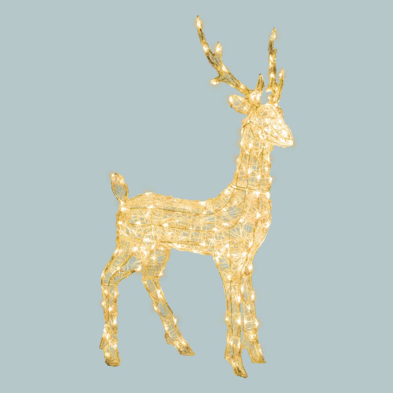 Renna 3D Dual LED (Bianco Caldo – Bianco) | Lotti