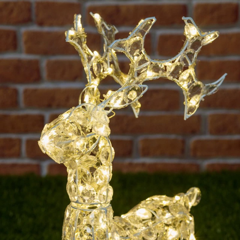 Renna Natalizia luminosa 100 LED Lotti